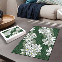 Ia Orana Tahiti Tiare Puzzle Sage Green Lei LT7 - Polynesian Pride