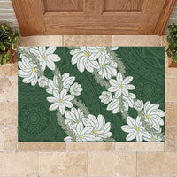 Ia Orana Tahiti Tiare Rubber Doormat Sage Green Lei LT7 Sage Green - Polynesian Pride
