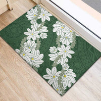 Ia Orana Tahiti Tiare Rubber Doormat Sage Green Lei LT7 - Polynesian Pride