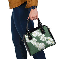 Ia Orana Tahiti Tiare Shoulder Handbag Sage Green Lei LT7 - Polynesian Pride