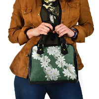 Ia Orana Tahiti Tiare Shoulder Handbag Sage Green Lei LT7 - Polynesian Pride