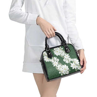 Ia Orana Tahiti Tiare Shoulder Handbag Sage Green Lei LT7 - Polynesian Pride