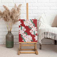 Ia Orana Tahiti Tiare Canvas Wall Art Crimson Lei LT7 - Polynesian Pride
