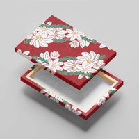Ia Orana Tahiti Tiare Canvas Wall Art Crimson Lei LT7 - Polynesian Pride