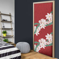 Ia Orana Tahiti Tiare Door Cover Crimson Lei LT7 - Polynesian Pride