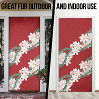 Ia Orana Tahiti Tiare Door Cover Crimson Lei LT7 - Polynesian Pride