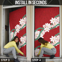 Ia Orana Tahiti Tiare Door Cover Crimson Lei LT7 - Polynesian Pride