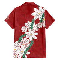 Ia Orana Tahiti Tiare Hawaiian Shirt Crimson Lei LT7 - Polynesian Pride