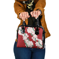 Ia Orana Tahiti Tiare Shoulder Handbag Crimson Lei LT7 One Size Red - Polynesian Pride