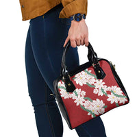 Ia Orana Tahiti Tiare Shoulder Handbag Crimson Lei LT7 - Polynesian Pride