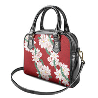 Ia Orana Tahiti Tiare Shoulder Handbag Crimson Lei LT7 - Polynesian Pride