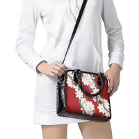Ia Orana Tahiti Tiare Shoulder Handbag Crimson Lei LT7 - Polynesian Pride