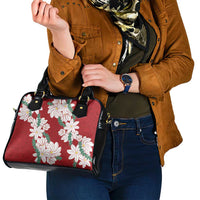 Ia Orana Tahiti Tiare Shoulder Handbag Crimson Lei LT7 - Polynesian Pride