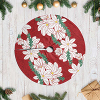 Ia Orana Tahiti Tiare Tree Skirt Crimson Lei LT7 Casual Red - Polynesian Pride