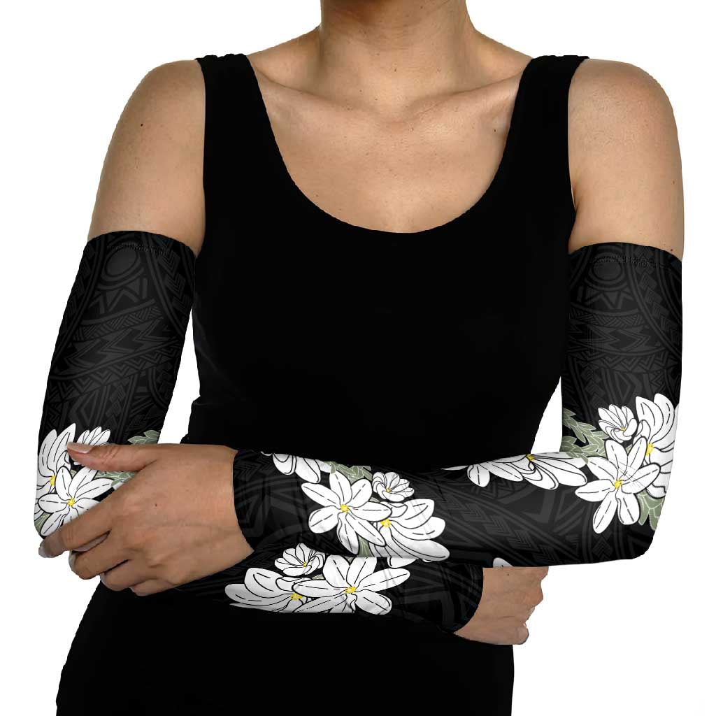Ia Orana Tahiti Tiare Arm Sleeves Black Lei LT7 - Polynesian Pride