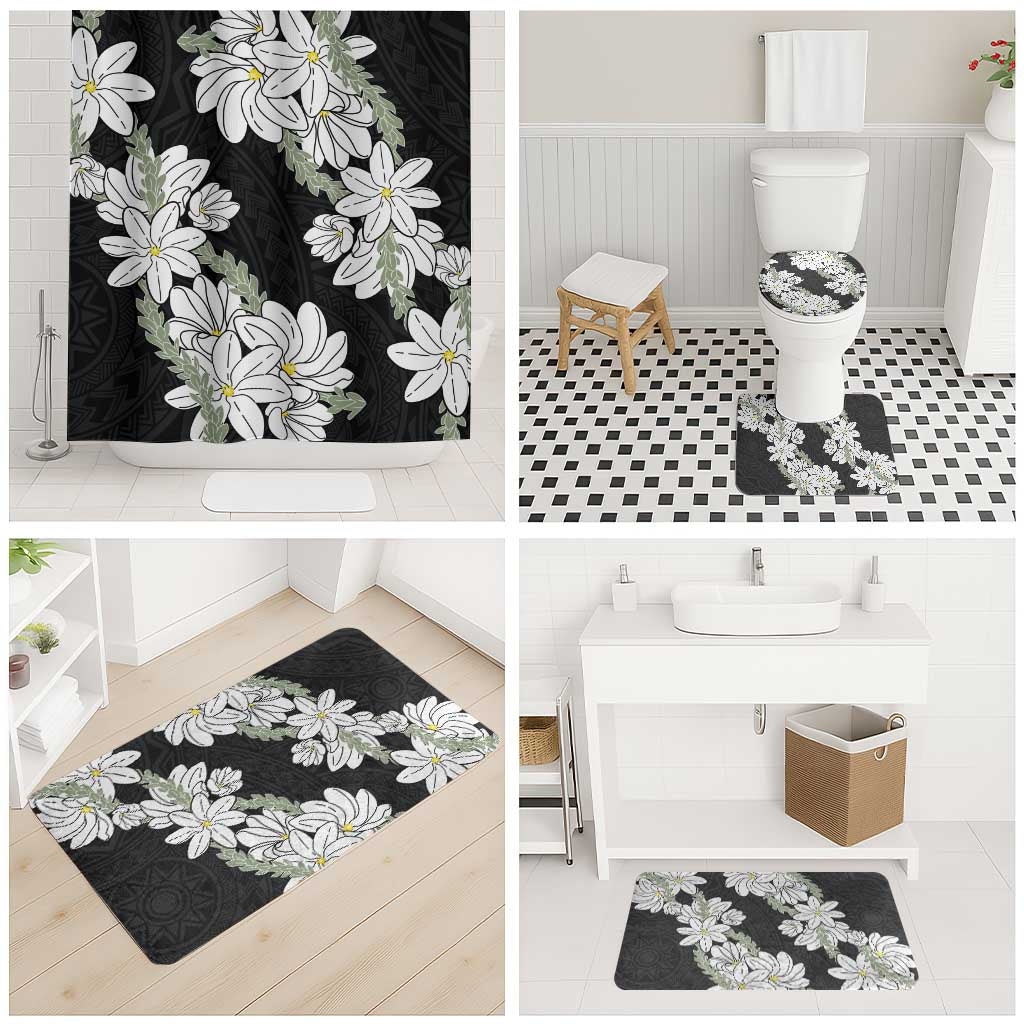 Ia Orana Tahiti Tiare Bathroom Set Black Lei LT7 - Polynesian Pride