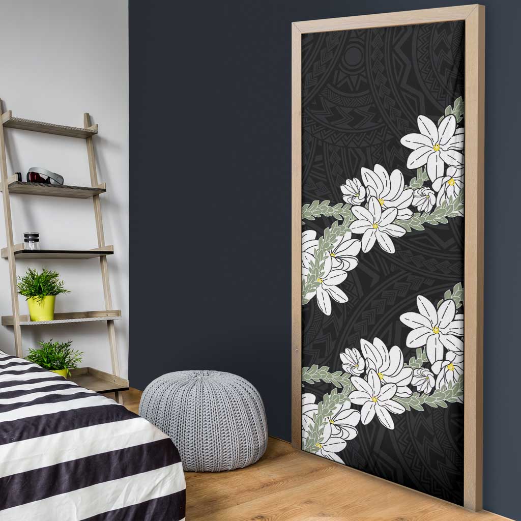 Ia Orana Tahiti Tiare Door Cover Black Lei LT7 - Polynesian Pride