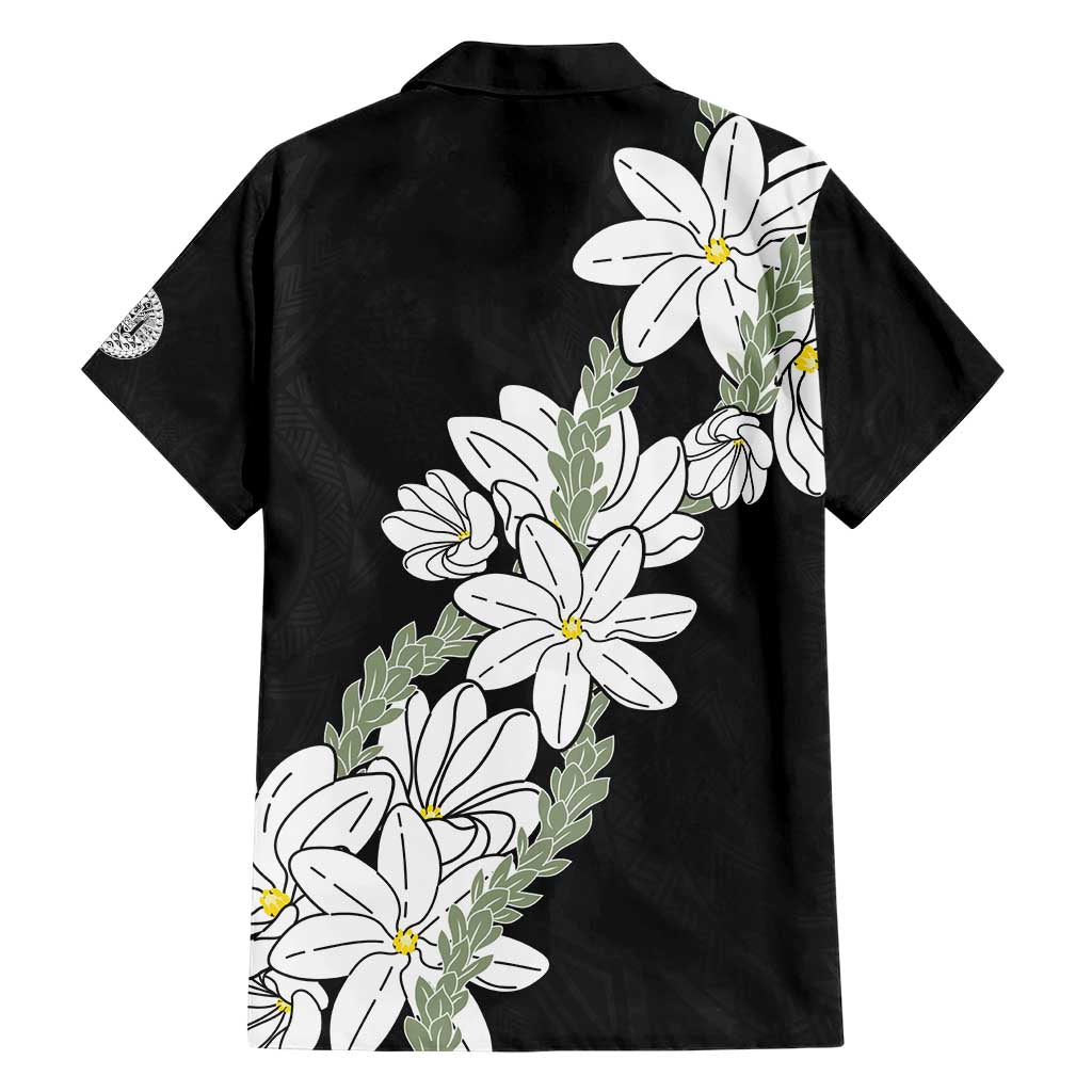 Ia Orana Tahiti Tiare Hawaiian Shirt Black Lei LT7 - Polynesian Pride