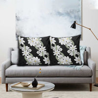 Ia Orana Tahiti Tiare Pillow Cover Black Lei LT7 - Polynesian Pride