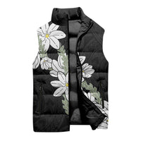 Ia Orana Tahiti Tiare Sleeveless Puffer Jacket Black Lei LT7 - Polynesian Pride