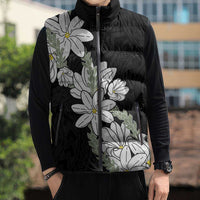 Ia Orana Tahiti Tiare Sleeveless Puffer Jacket Black Lei LT7 - Polynesian Pride