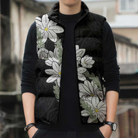Ia Orana Tahiti Tiare Sleeveless Puffer Jacket Black Lei LT7 - Polynesian Pride