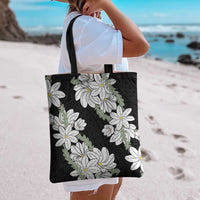 Ia Orana Tahiti Tiare Tote Bag Black Lei LT7 - Polynesian Pride