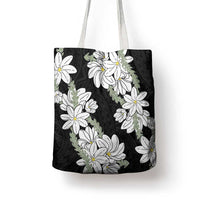 Ia Orana Tahiti Tiare Tote Bag Black Lei LT7 - Polynesian Pride