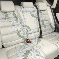 Ia Orana Tahiti Tiare Back Car Seat Cover Lemon Yellow Lei LT7 - Polynesian Pride