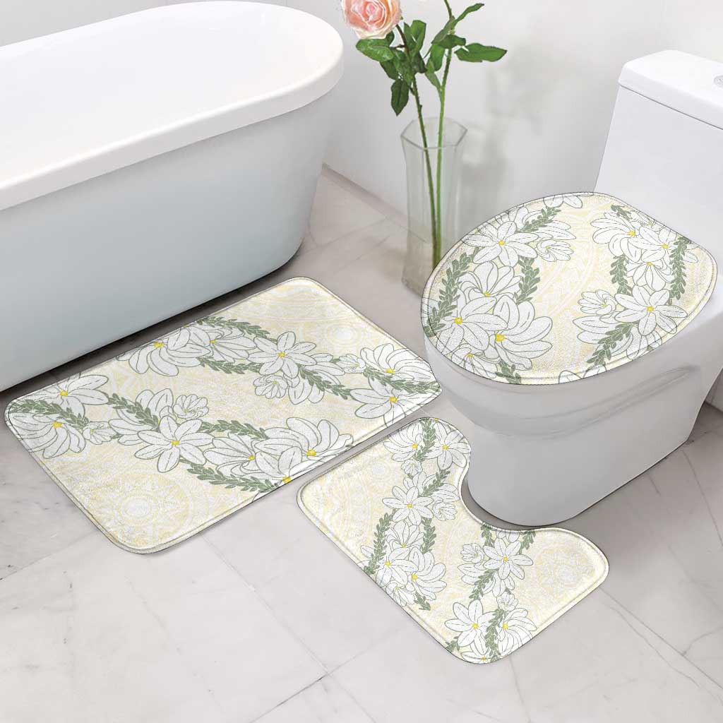 Ia Orana Tahiti Tiare Bathroom Set Lemon Yellow Lei LT7 - Polynesian Pride