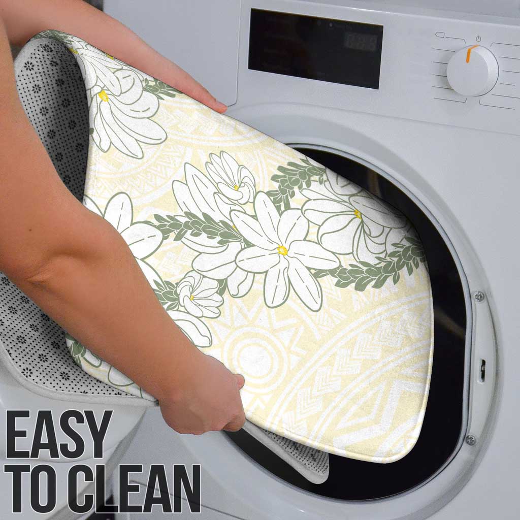 Ia Orana Tahiti Tiare Bathroom Set Lemon Yellow Lei LT7 - Polynesian Pride