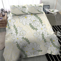 Ia Orana Tahiti Tiare Bedding Set Lemon Yellow Lei LT7 - Polynesian Pride