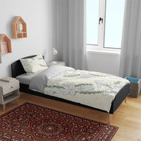Ia Orana Tahiti Tiare Bedding Set Lemon Yellow Lei LT7 - Polynesian Pride