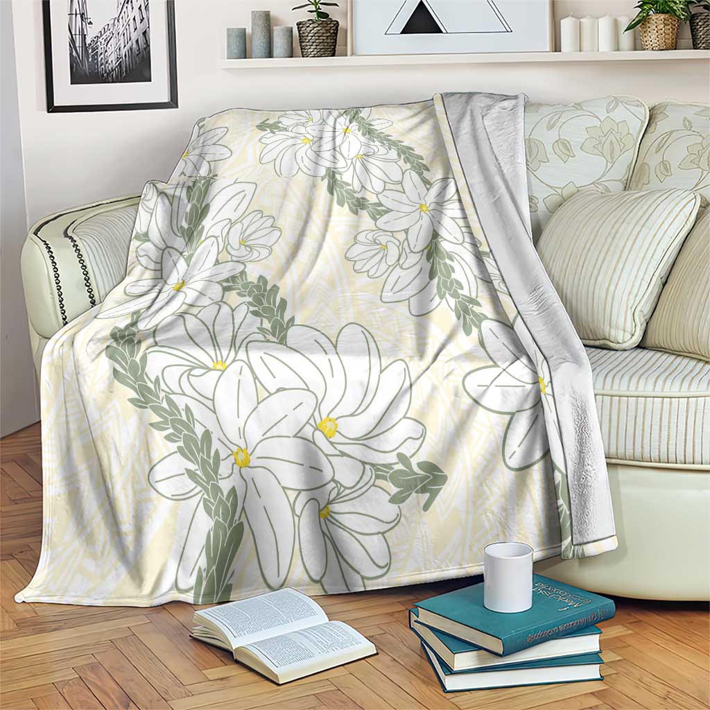 Ia Orana Tahiti Tiare Blanket Lemon Yellow Lei LT7 Lemon - Polynesian Pride
