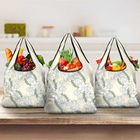 Ia Orana Tahiti Tiare Grocery Bag Lemon Yellow Lei LT7 3-pack One Size Lemon - Polynesian Pride