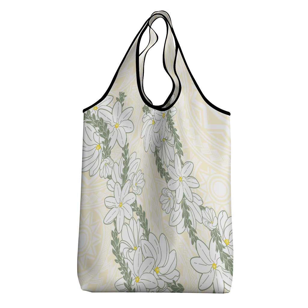 Ia Orana Tahiti Tiare Grocery Bag Lemon Yellow Lei LT7 - Polynesian Pride