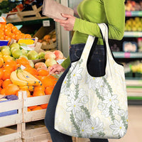 Ia Orana Tahiti Tiare Grocery Bag Lemon Yellow Lei LT7 - Polynesian Pride
