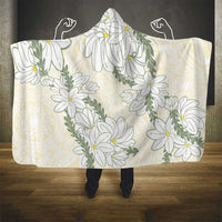 Ia Orana Tahiti Tiare Hooded Blanket Lemon Yellow Lei LT7 - Polynesian Pride