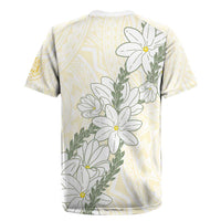 Ia Orana Tahiti Tiare Rugby Jersey Lemon Yellow Lei LT7 - Polynesian Pride