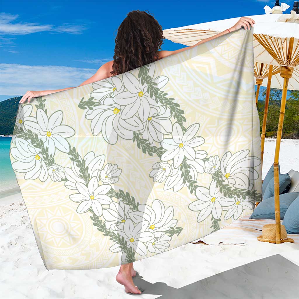 Ia Orana Tahiti Tiare Sarong Lemon Yellow Lei LT7 One Size 44 x 66 inches Lemon - Polynesian Pride