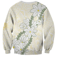 Ia Orana Tahiti Tiare Sweatshirt Lemon Yellow Lei LT7 - Polynesian Pride