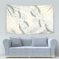 Ia Orana Tahiti Tiare Tapestry Lemon Yellow Lei LT7 - Polynesian Pride