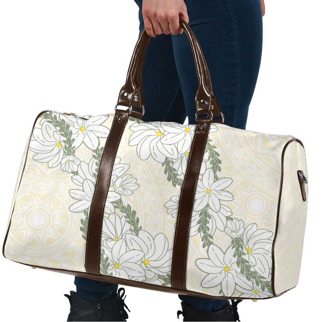 Ia Orana Tahiti Tiare Travel Bag Lemon Yellow Lei LT7 - Polynesian Pride