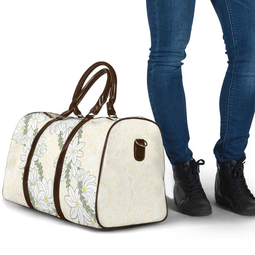 Ia Orana Tahiti Tiare Travel Bag Lemon Yellow Lei LT7 - Polynesian Pride