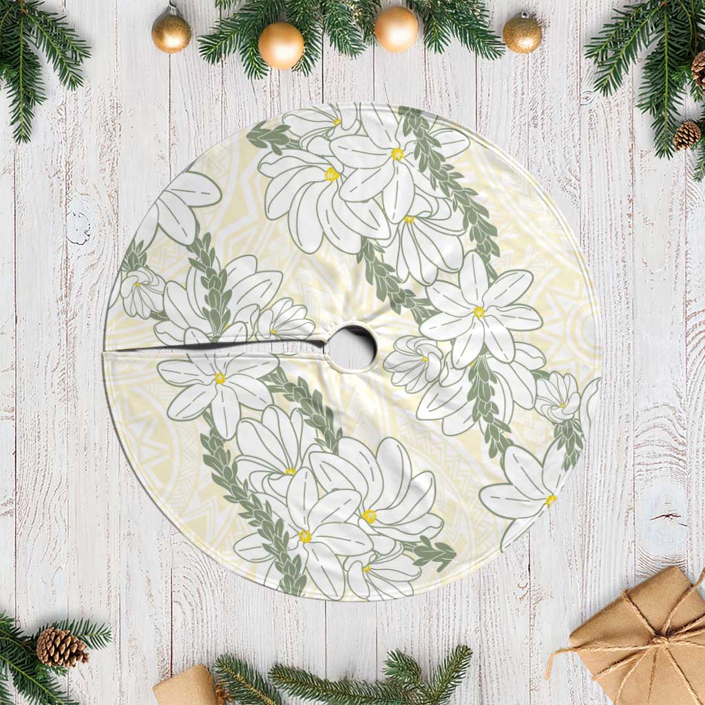 Ia Orana Tahiti Tiare Tree Skirt Lemon Yellow Lei LT7 Casual Lemon - Polynesian Pride