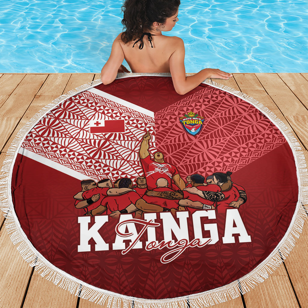 Mate Ma'a Tonga Ngatu Beach Blanket Kainga - Sipi Tau LT7 - Polynesian Pride