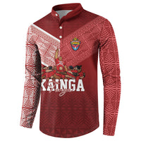 Mate Ma'a Tonga Custom Ngatu Button Sweatshirt Kainga - Sipi Tau LT7 - Polynesian Pride