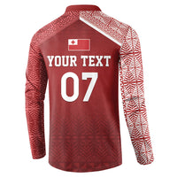 Mate Ma'a Tonga Custom Ngatu Button Sweatshirt Kainga - Sipi Tau LT7 - Polynesian Pride