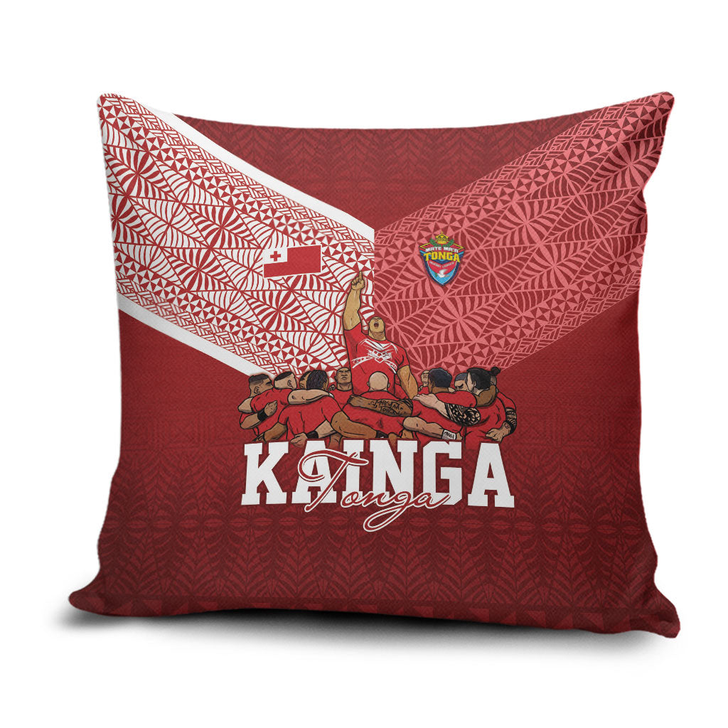 Mate Ma'a Tonga Ngatu Pillow Cover Kainga - Sipi Tau LT7 Red - Polynesian Pride
