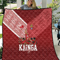 Mate Ma'a Tonga Ngatu Quilt Kainga - Sipi Tau LT7 Red - Polynesian Pride